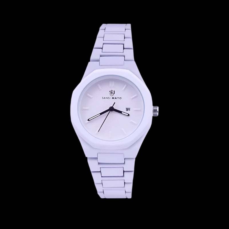 Sansi Mayo White Luxe Wrist Watch