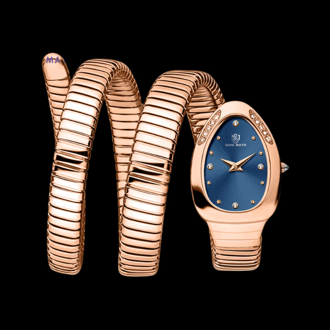 Snake Stone Blue Analog