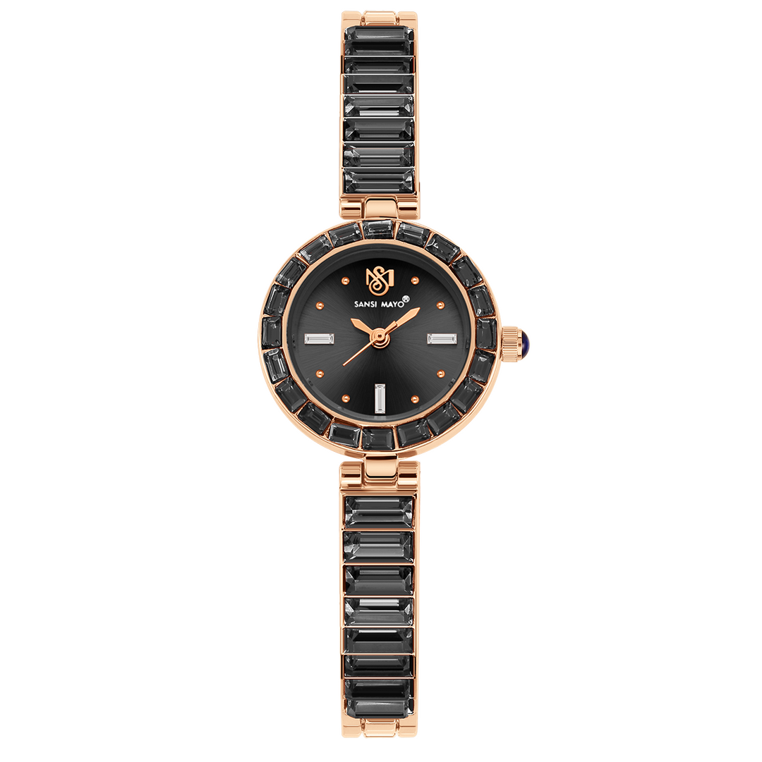 Infinity Egyptian Stone Rose Gold Black Women’s Watch