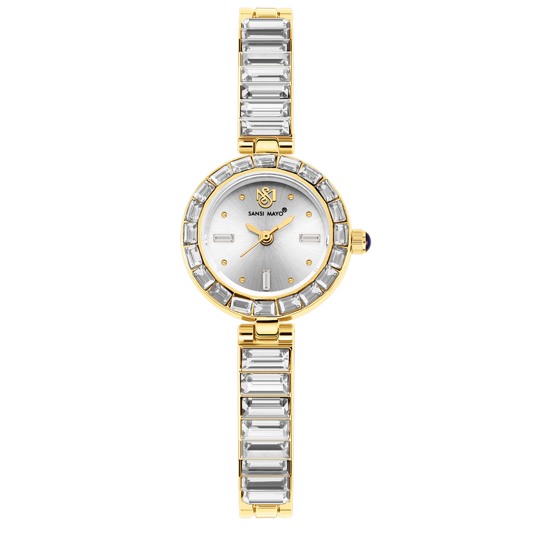 Sansi Mayo Infinity Watch — Egyptian Stone Edition (Grey Dial, Gold)