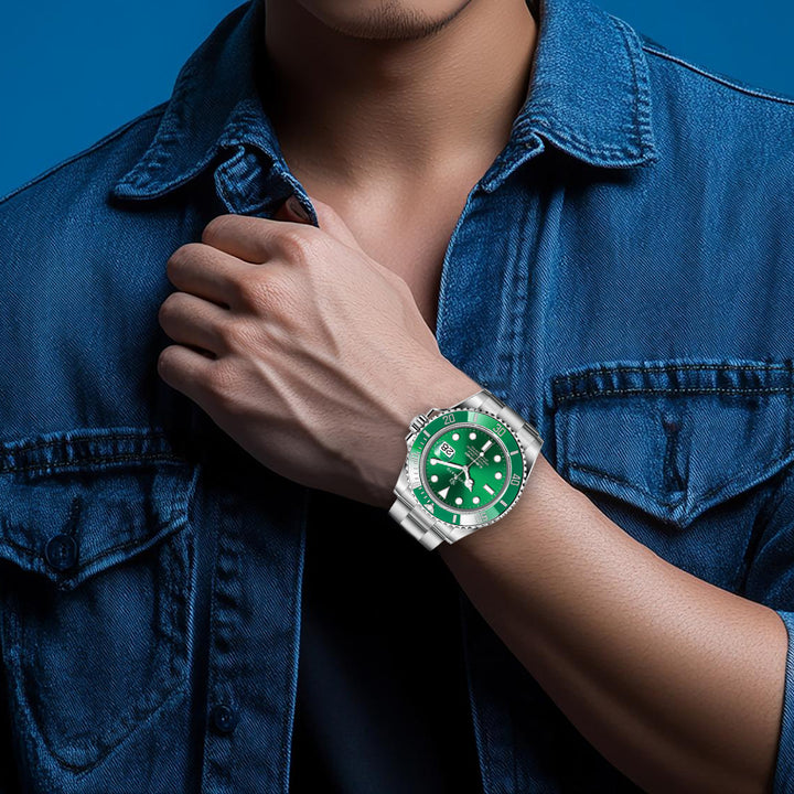 Zoro Emerald Steel Analog