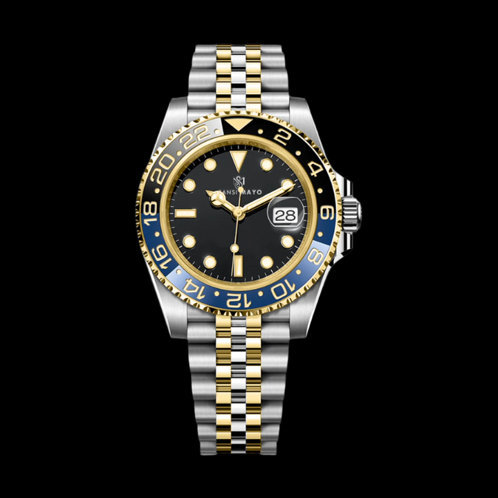 Dinos Black Silver Steel Analog