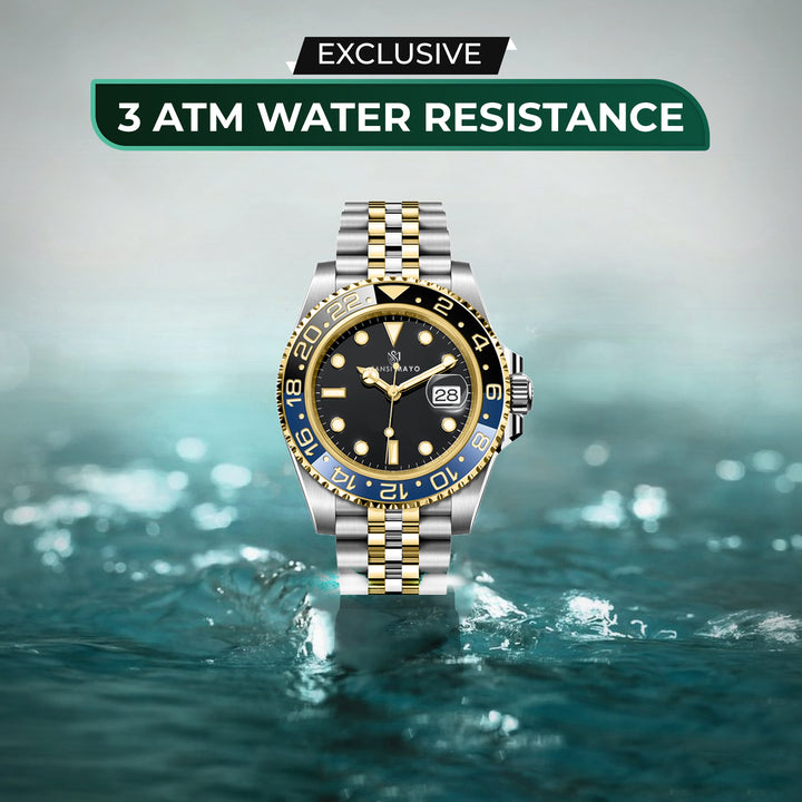 Dinos Black Silver Steel Analog