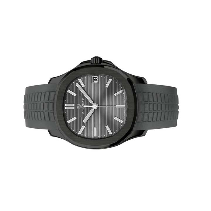Beta Round Stealth Gray Wrist Watch