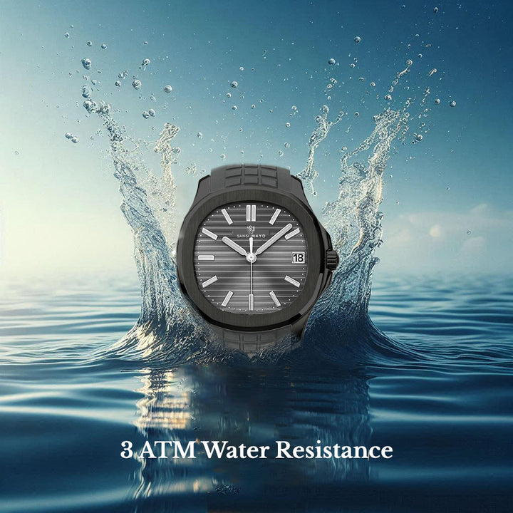 Beta Round Stealth Gray Wrist Watch