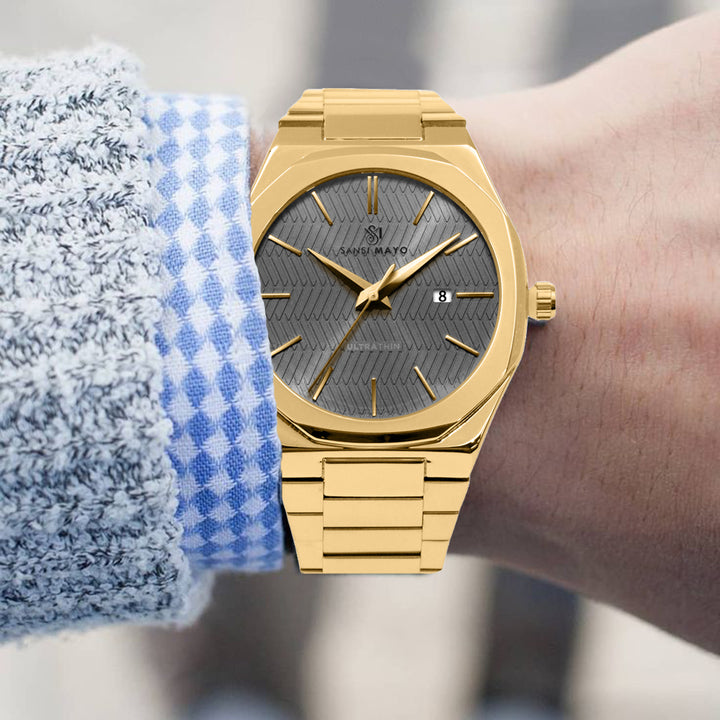 Brauo Gunmetal Grey Analog