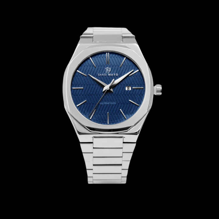 Brauo Navy Silver Analog