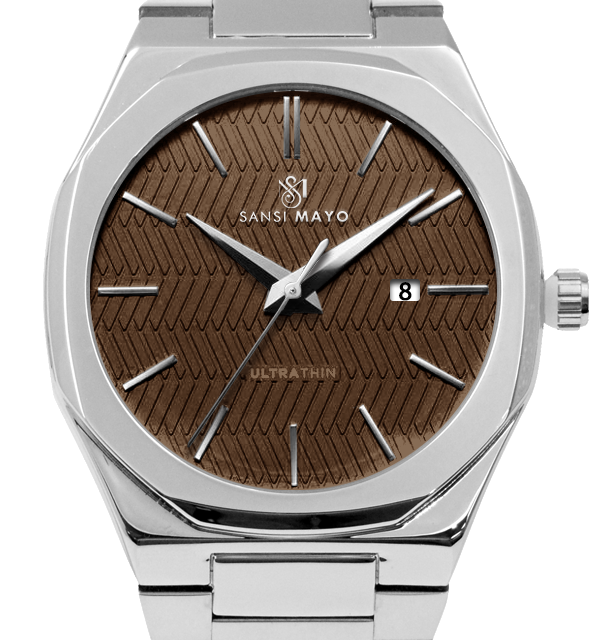 Brauo Mocha Steel Analog