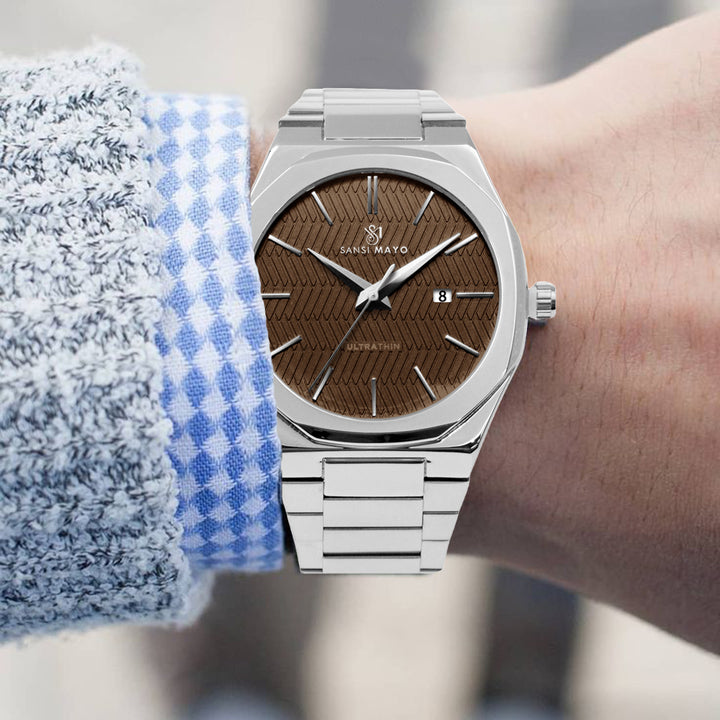 Brauo Mocha Steel Analog