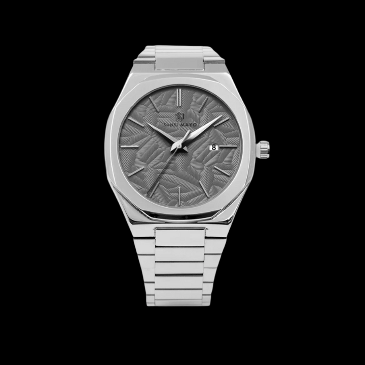Ridox Ash Grey Two-Tone Steel Analog