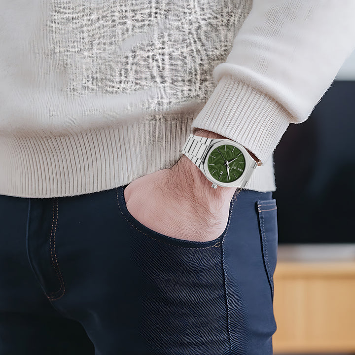 Ridox Emerald Green Two-Tone Analog