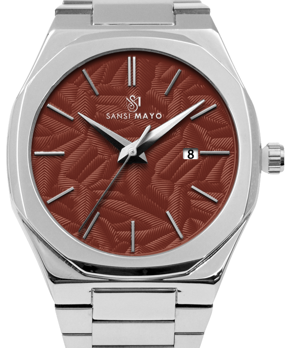 Ridox Crimson Maroon Two-Tone Analog
