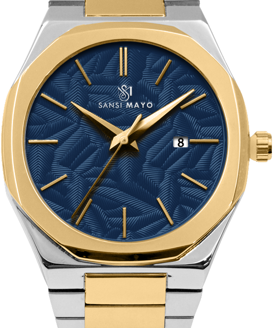 Ridox Royal Blue Two-Tone Analog