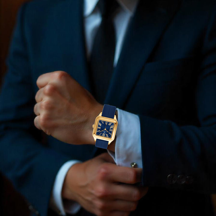 Mojo Deep Sapphire Blue Square Magnetic Analog