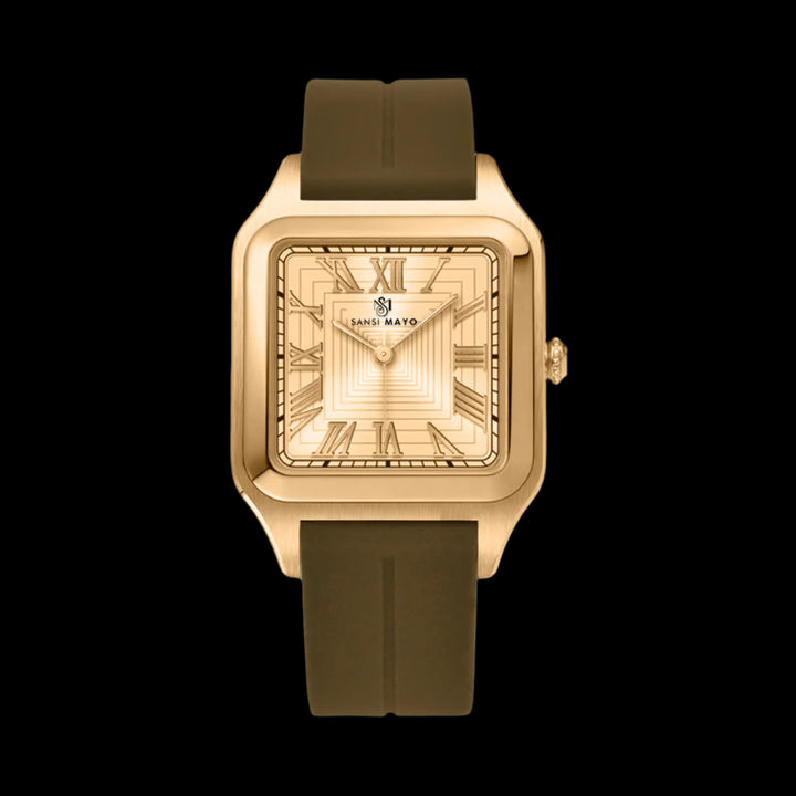 Mojo Luxe Gold Square Magnetic Analog