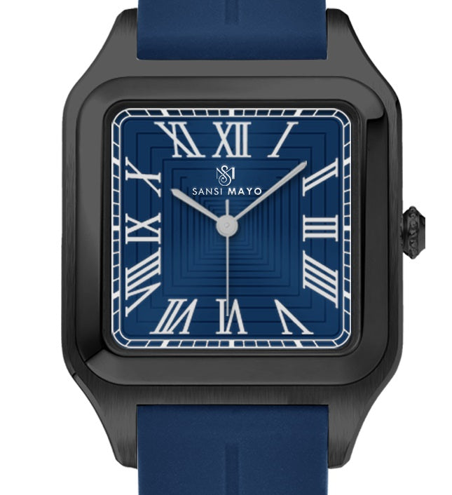 Mojo Onyx Black Square Magnetic Analog