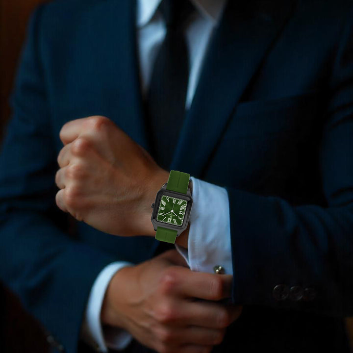 Mojo Emerald Green Square Magnetic Analog