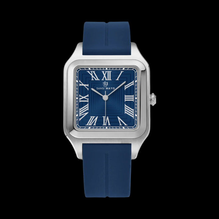 Mojo Navy Blue Square Magnetic Analog
