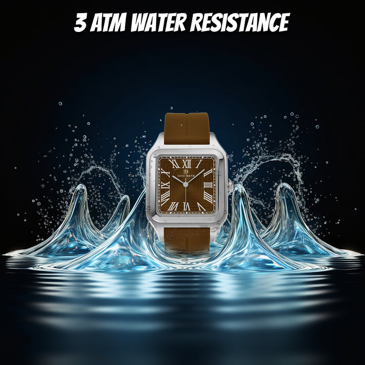 Mojo Mocha Brown Square Magnetic Analog