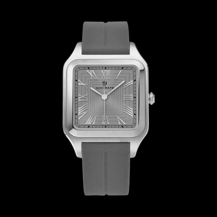 Mojo Slate Grey Square Magnetic Analog