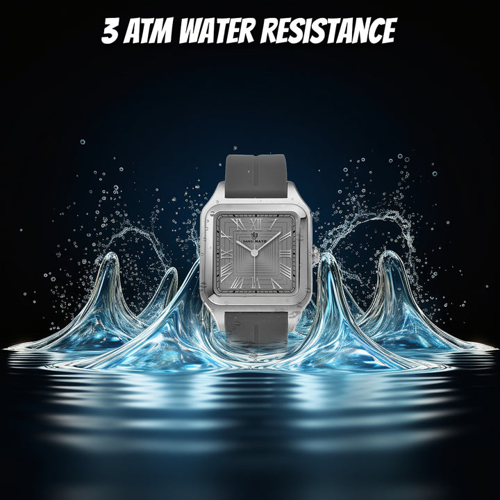 Mojo Slate Grey Square Magnetic Analog