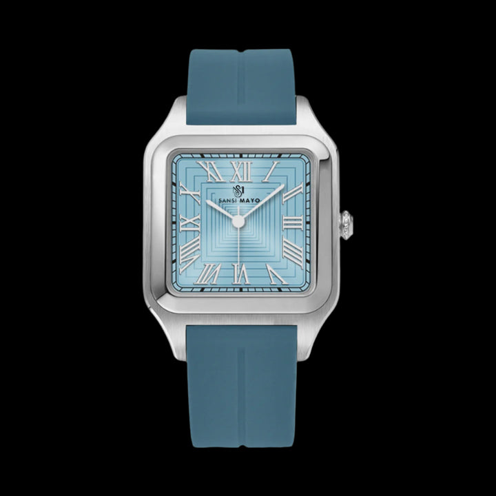 Mojo Sky Blue Square Magnetic Analog