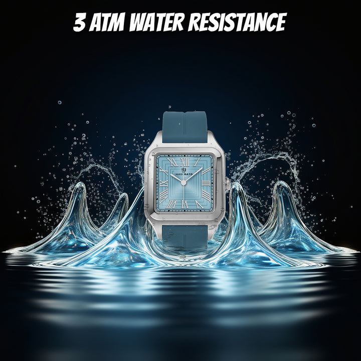 Mojo Sky Blue Square Magnetic Analog