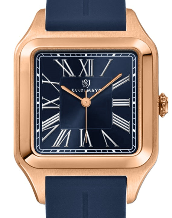 Albert Blue Square Analog