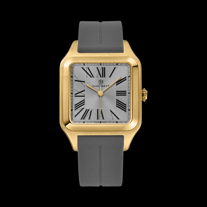 Albert Graphite Grey Square Analog