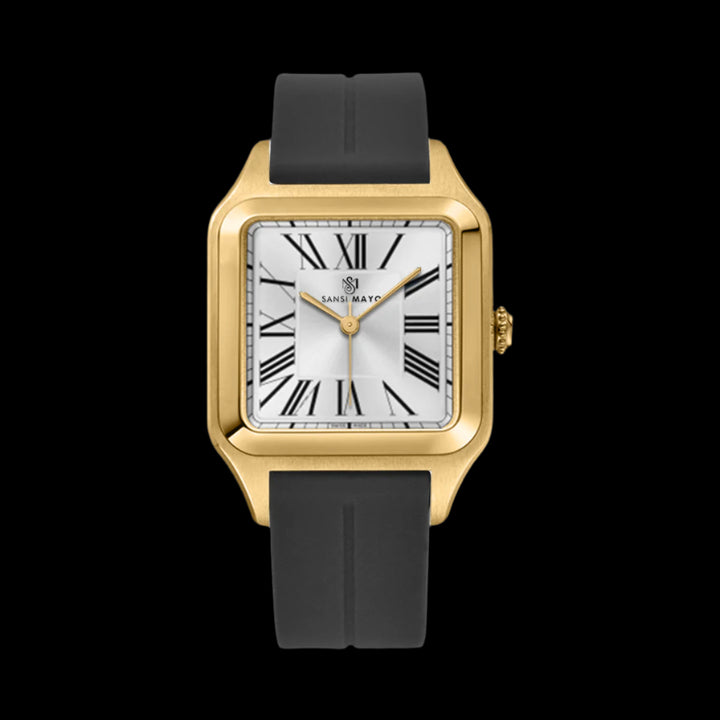 Albert Pearl White Square Analog