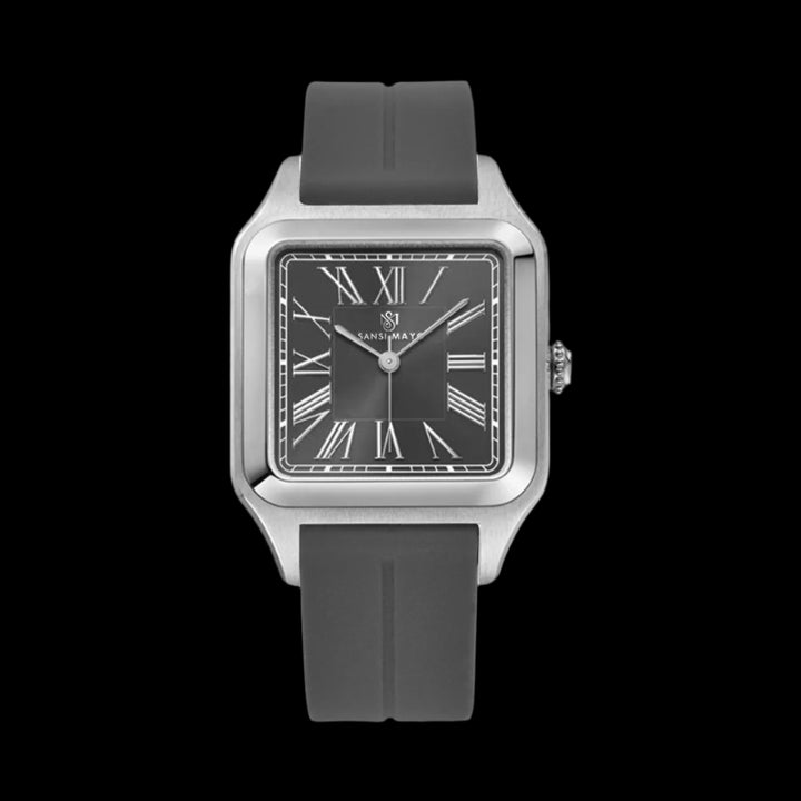 Albert Slate Grey Square Analog