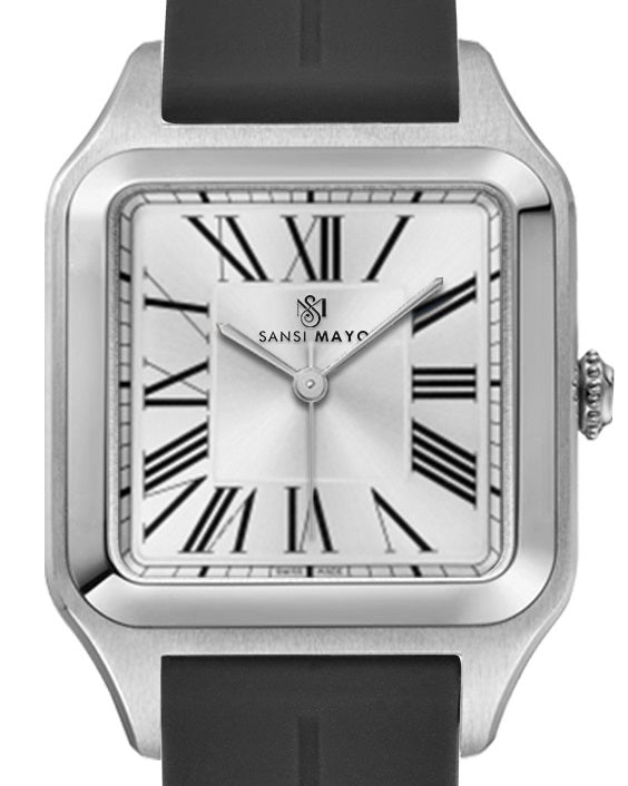 Albert Arctic White Square Analog