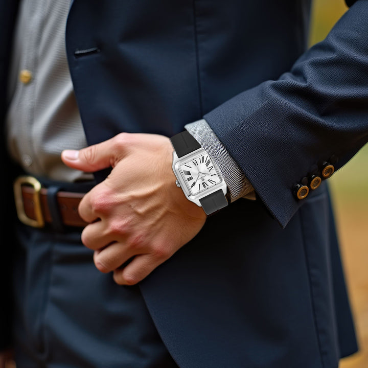 Albert Arctic White Square Analog