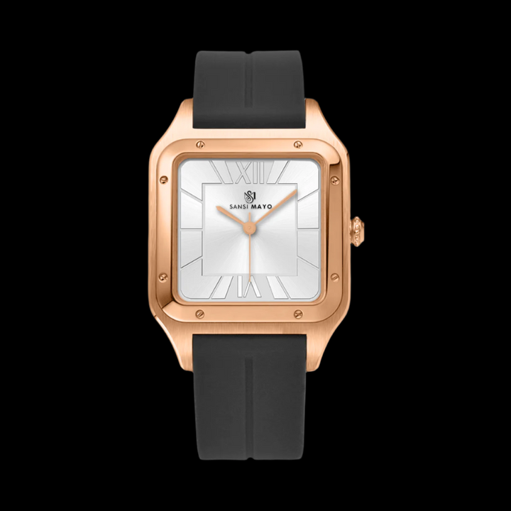 Carls Arctic White Square Analog