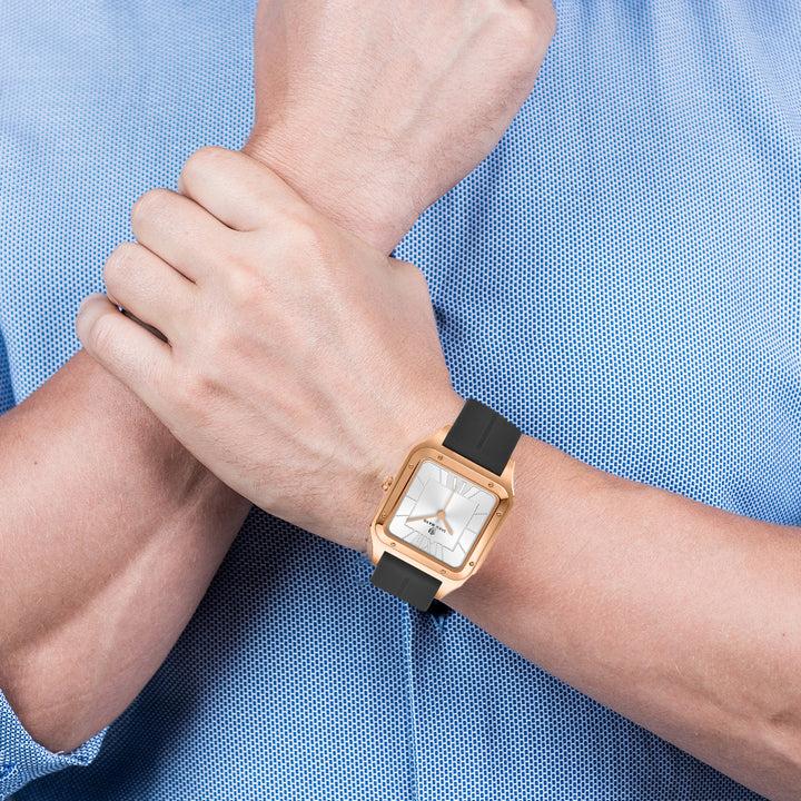 Carls Arctic White Square Analog