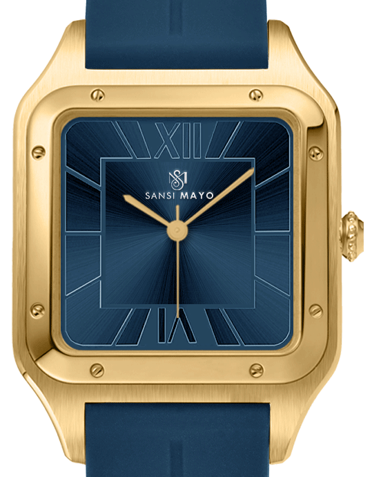 Carls Royal Blue Square Analog