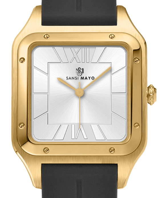 Carls Frost White Square Analog