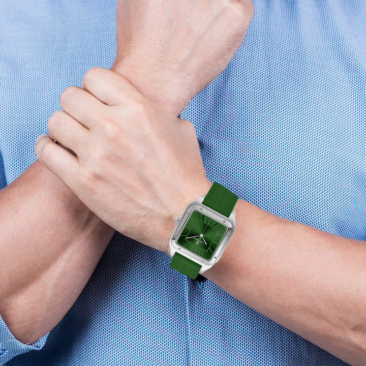 Carls Forest Green Square Analog