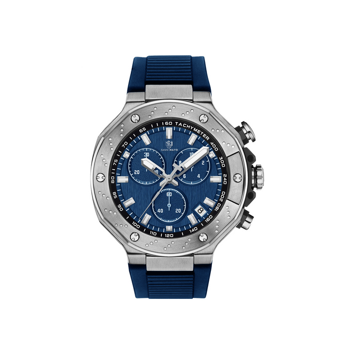 Sansi Mayo Romano Watch — Blue Dial with Date & Second Dial