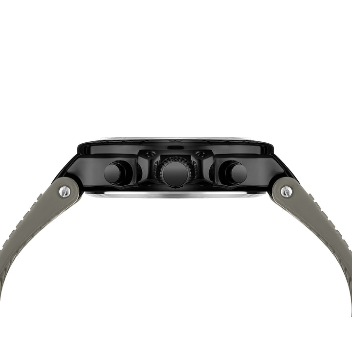 Sansi Mayo Romano Grey Dial Men’s Watch — Black Case & Silicone Strap