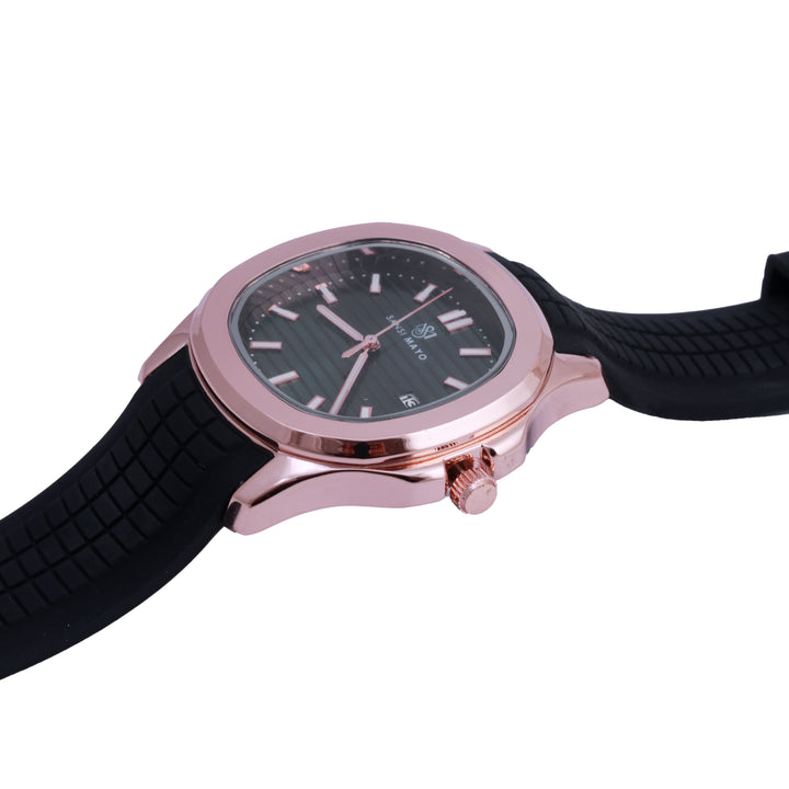 Beta Emerald Green Rose Gold Wrist Watch