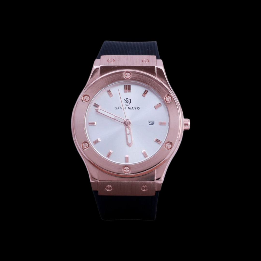 Gama Gold & White Wrist Watch