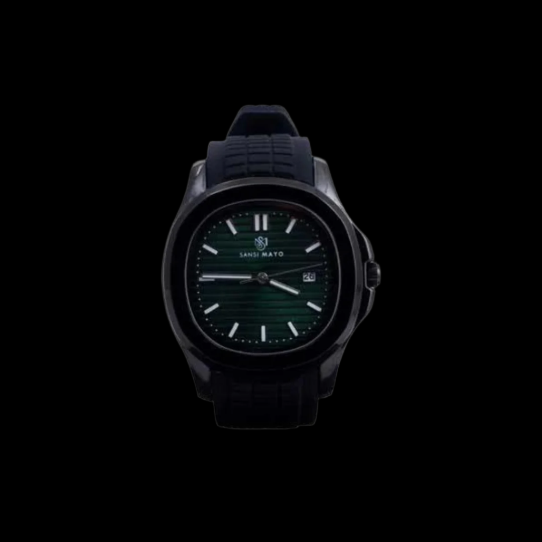 Beta Round Stealth Green Wrist Watch