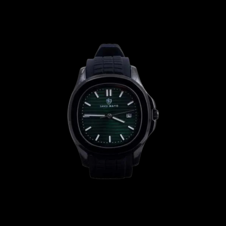 Beta Round Stealth Green Wrist Watch