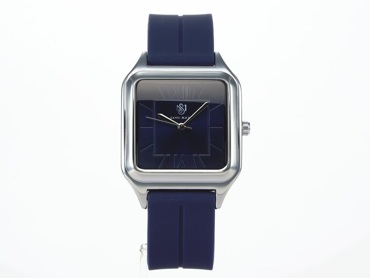 Carls Navy Blue Square Analog