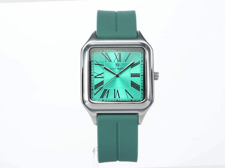 Albert Sky Blue Square Analog