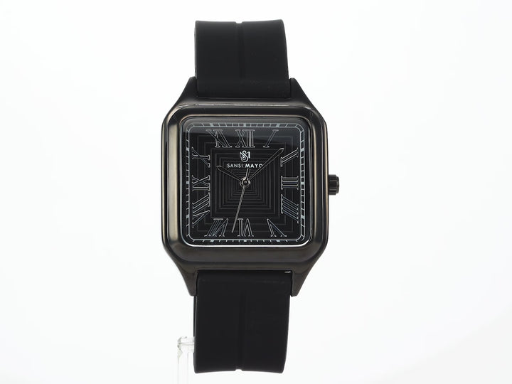 Mojo Onyx Black Square Magnetic Analog