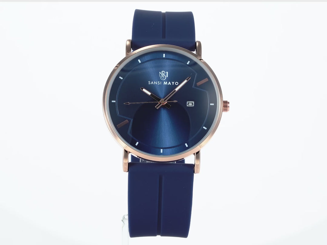 Uicto Deep Sapphire Blue Magnetic Lock Analog