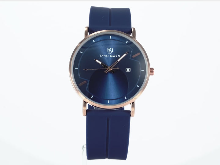 Uicto Deep Sapphire Blue Magnetic Lock Analog