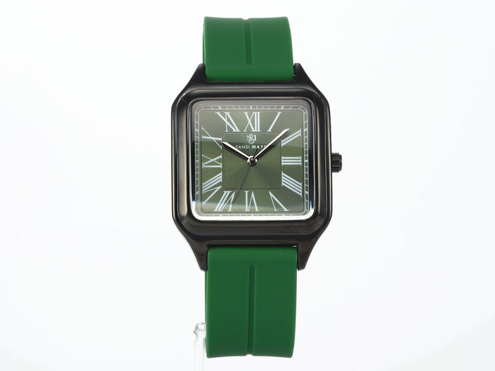 Albert Emerald Green Square Analog